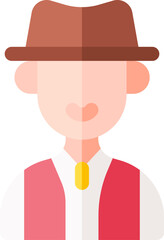 austrian illustration on a white background 