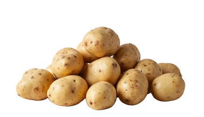 A Freshly Harvested Pile of Brown Potatoes with Natural Spots
