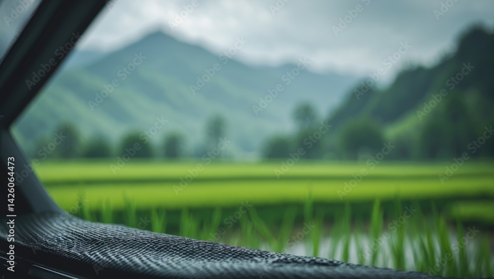 Aufkleber object for placing product photos with a blurred background in abstract business design