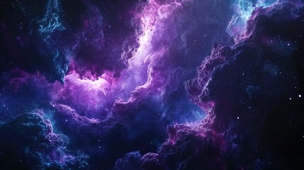 Shimmering Quantum Nebula Background