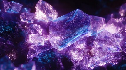 Iridescent Crystal Shard Cluster