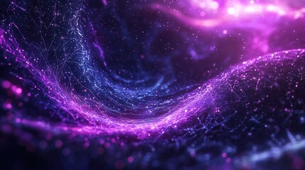 Shimmering Quantum Nebula Background