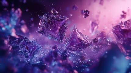 Iridescent Crystal Shard Cluster