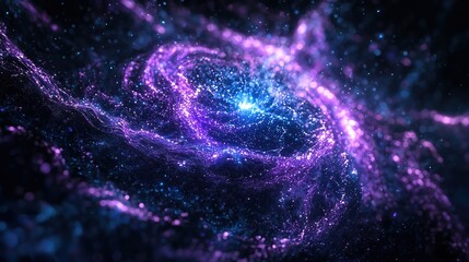 Galactic Particle Swirl Background