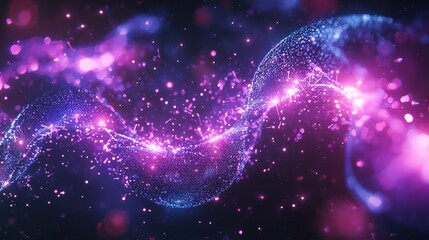 Shimmering Particle Vortex Background