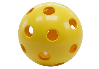 Fototapeta premium Pickleball ball isolated on transparent background