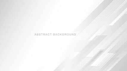 White grey background. Abstract Banner business template vector element 