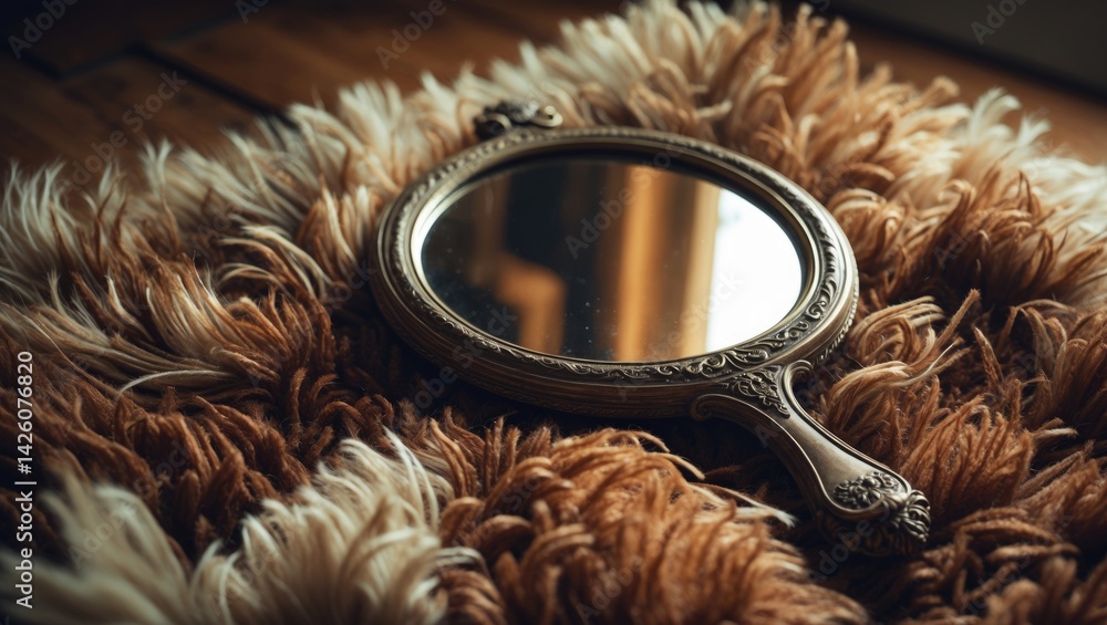 Poster elegant and distinctive small mirror design