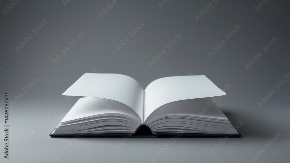 Poster elegant minimalist blank notebook for endless uses