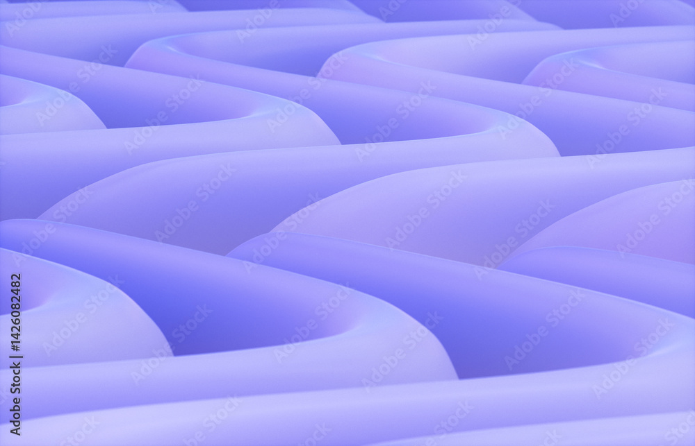 Aufkleber Abstract futuristic geometric pattern background. 3d rendering