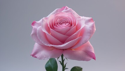 Fototapeta premium Pink flower petal on a white background
