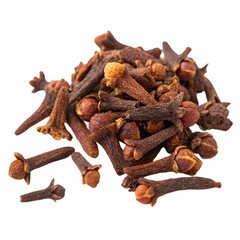 Fototapeta premium Pile of clove isolated on transparent background