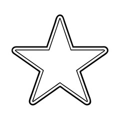 blue star with white border icon, blue star with white border line art - simple line art of blue star with white border, perfect for blue star with white border logos and icons