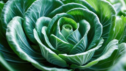 Fototapeta premium Organic farm-grown fresh cabbage vegetables for a healthy diet