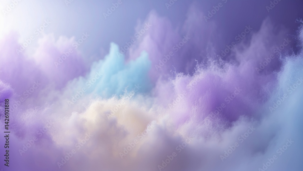 Poster purple gradient abstract background with soft glow and blurred effects