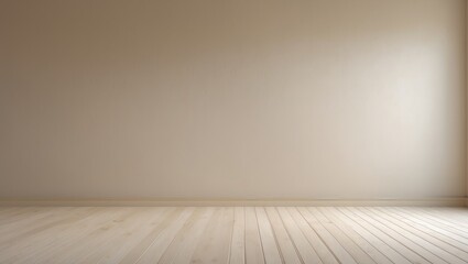 Elegant beige baseboard and wall design in minimalist interior decor