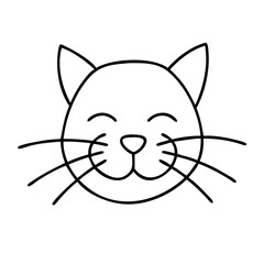cat whiskers icon, cat whiskers line art - simple line art of cat whiskers, perfect for cat whiskers logos and icons