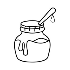 chocolate fudge sauce icon, chocolate fudge sauce line art - simple line art of chocolate fudge sauce, perfect for chocolate fudge sauce logos and icons