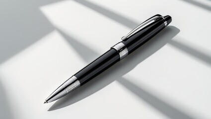 Ballpoint pen placed on a background