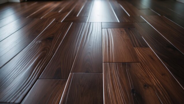 Contemporary Brown Laminate Flooring Installed in Stylish Living Space