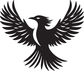 Obraz premium Traditional Thunderbird Vector Silhouette Design