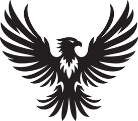 Bold Thunderbird Silhouette Emblem Style