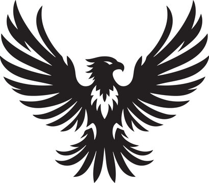 Bold Thunderbird Silhouette Emblem Style