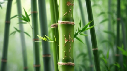 Obraz premium This variety of bamboo is among the many bamboo plants that grow rapidly.