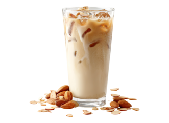 Iced vanilla almond milk