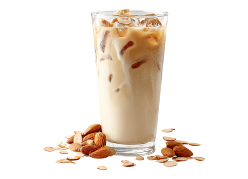 Iced vanilla almond milk