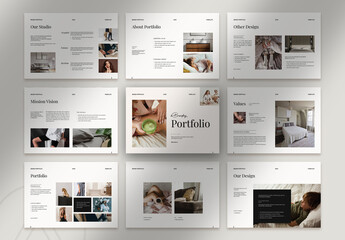Brand Portfolio Landscape Brochure Template