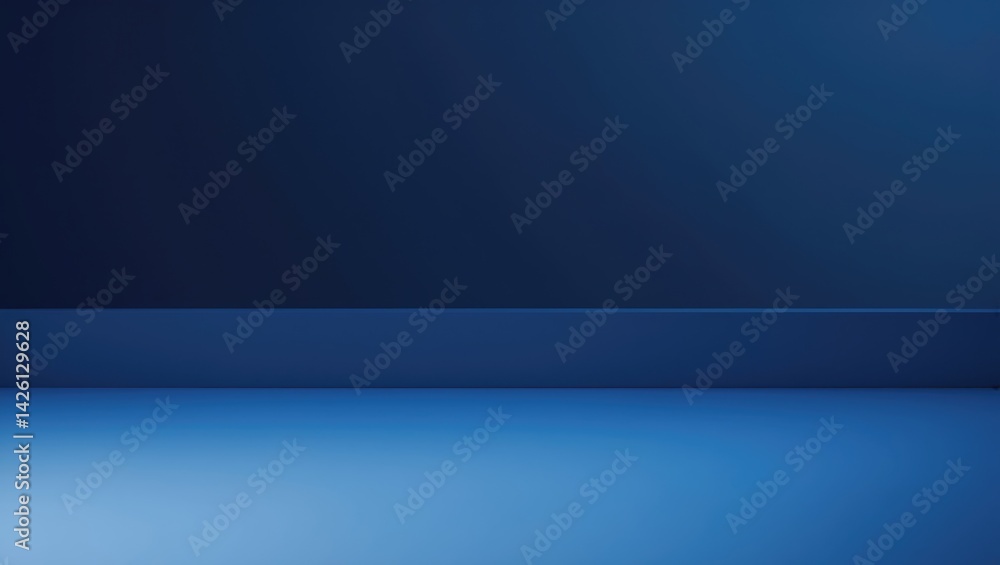Aufkleber blue gradient background creating a calming and mesmerizing abstract sky scene