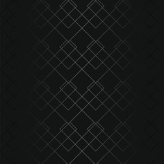 Geometric diamond pattern on dark backdrop creates a modern sleek design