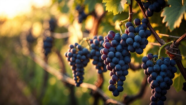 Syrah grape variety used mainly for red wine production