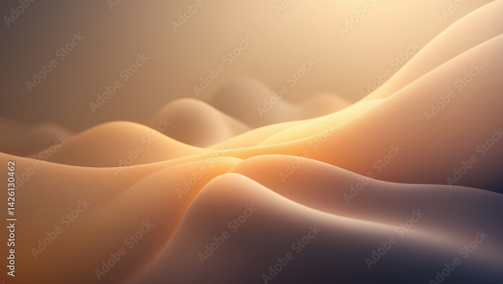 Aufkleber creative abstract design with colorful gradient background and flowing light effects