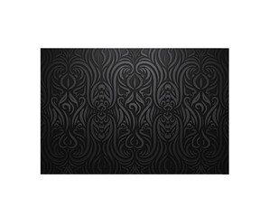 Ornate black floral wallpaper with embossed gothic design