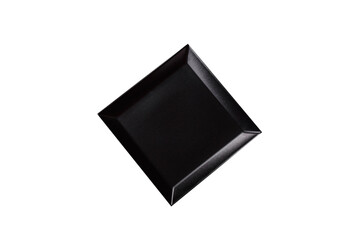 Empty plate with fork, cutlery for dinner table