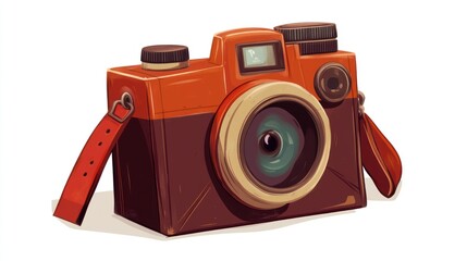 Retro camera illustration