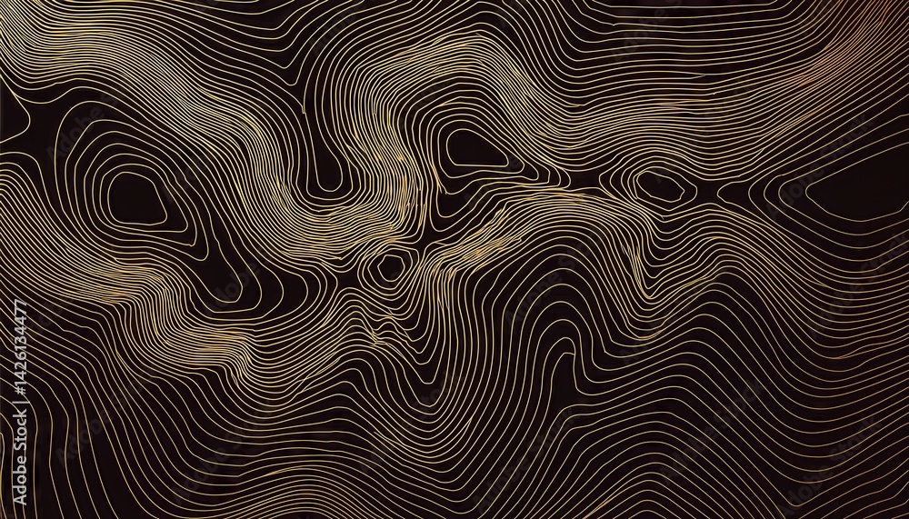 Poster elegant gold abstraction a striking, sophisticated backdrop blending lines and textures in a timeles