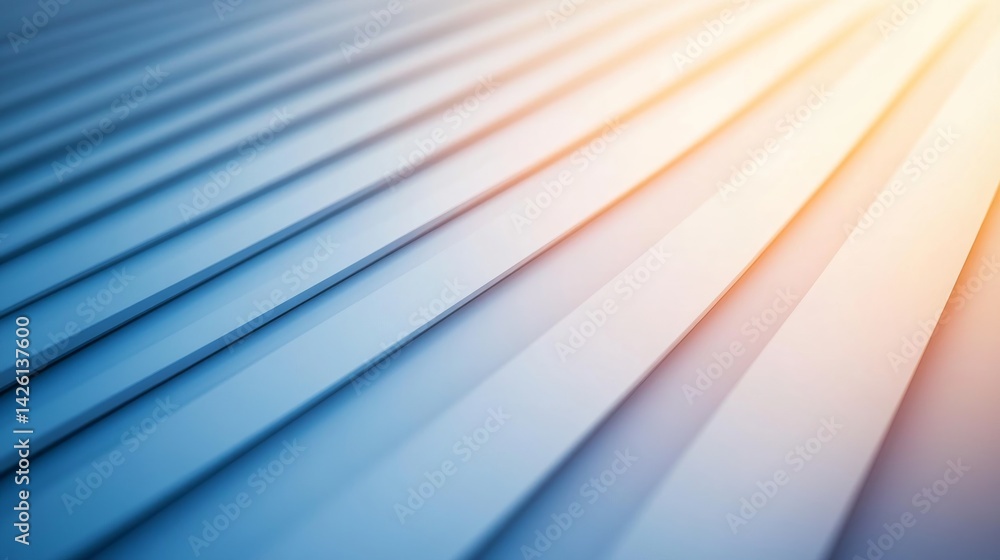Poster Diagonal blue lines fade into a soft white gradient, offering a clean and modern backdrop ideal for business presentations with ample copy space on the left