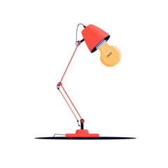 Fototapeta premium Bright Desk Lamp with Adjustable Arm for Modern Workspace Decor