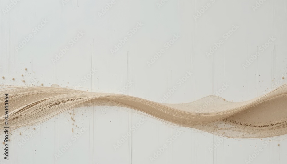Poster Flowing sand art abstract design in minimalist setting visual content studio environment serene viewpoint for creative inspiration