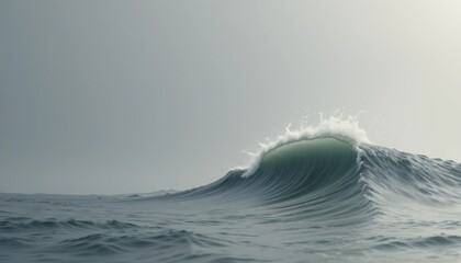 Surfing the majestic waves coastal region nature photography tranquil environment wide-angle view oceanic beauty