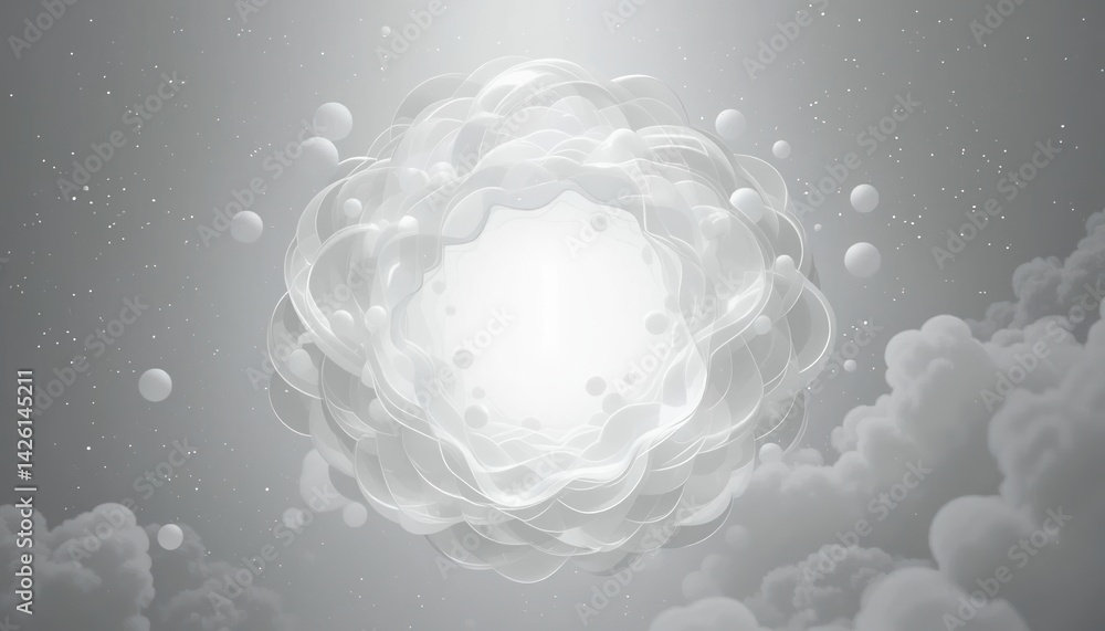 Poster dynamic cloud formation action sky visual content ethereal atmosphere aerial view conceptual art for