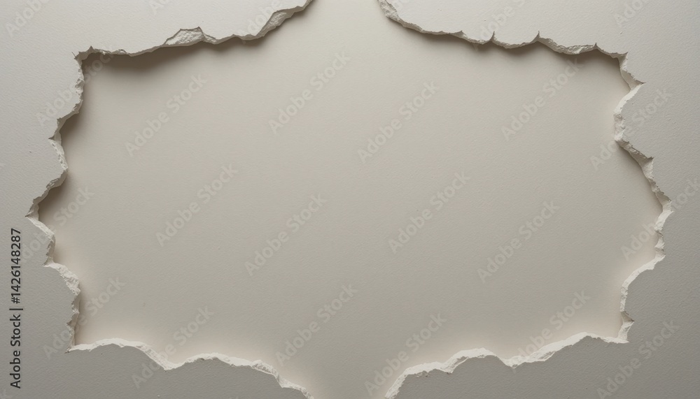 Poster Creating unique design elements with torn paper texture studio setting digital art minimalist environment close-up view creative concept