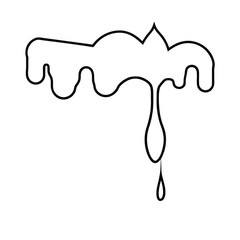 icon of a honey drip forming a skyline