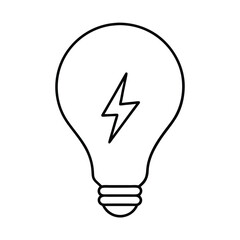 icon of a light bulb with lightning bolt
