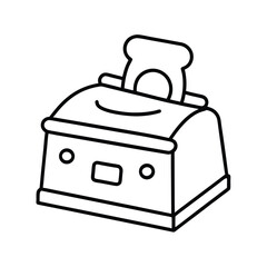 doodle icon of money exchange counter.