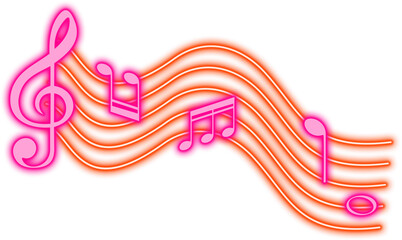 Neon Music Icon