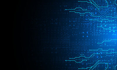 vector futuristic circuit board , Electronic motherboard , Communication and engineering concept , Hi-tech digital technology concept